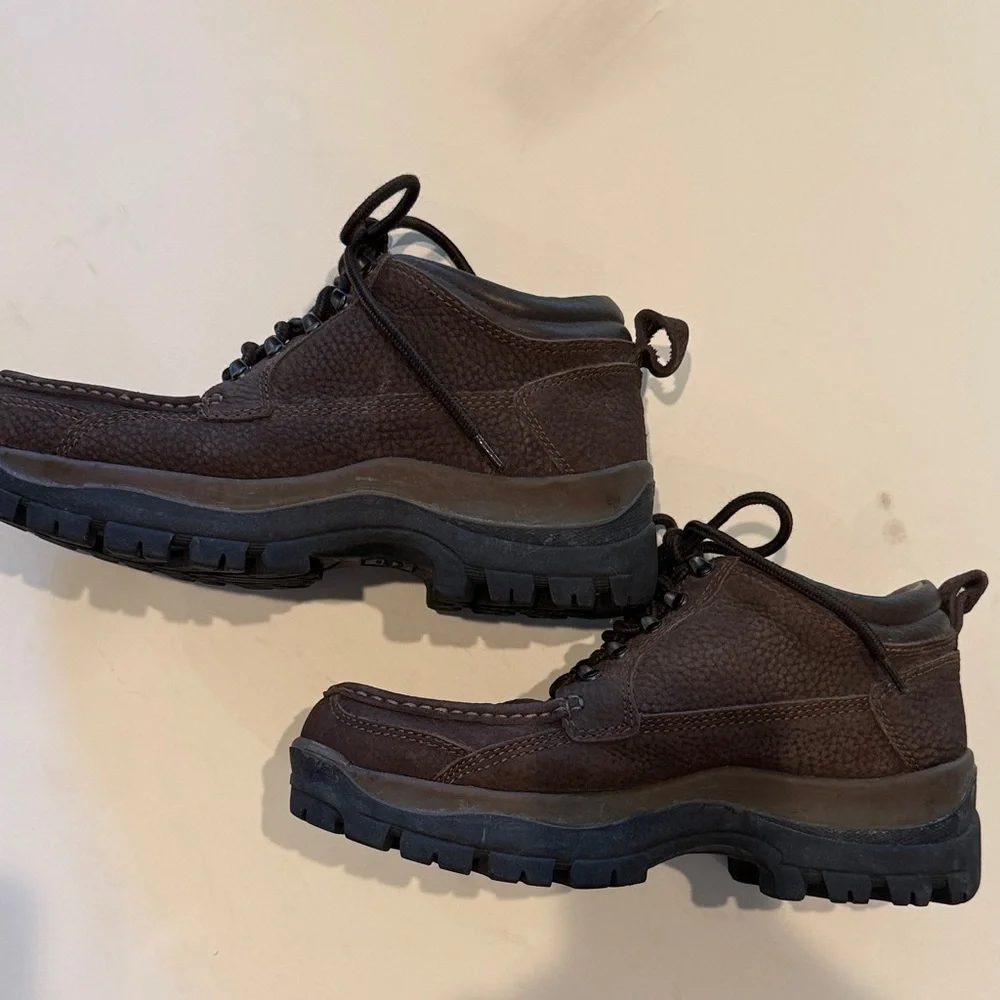 Sonoma Men's Dark Brown “Alpine” Leather Hiking Shoes/Boots - Picture 5 of 9